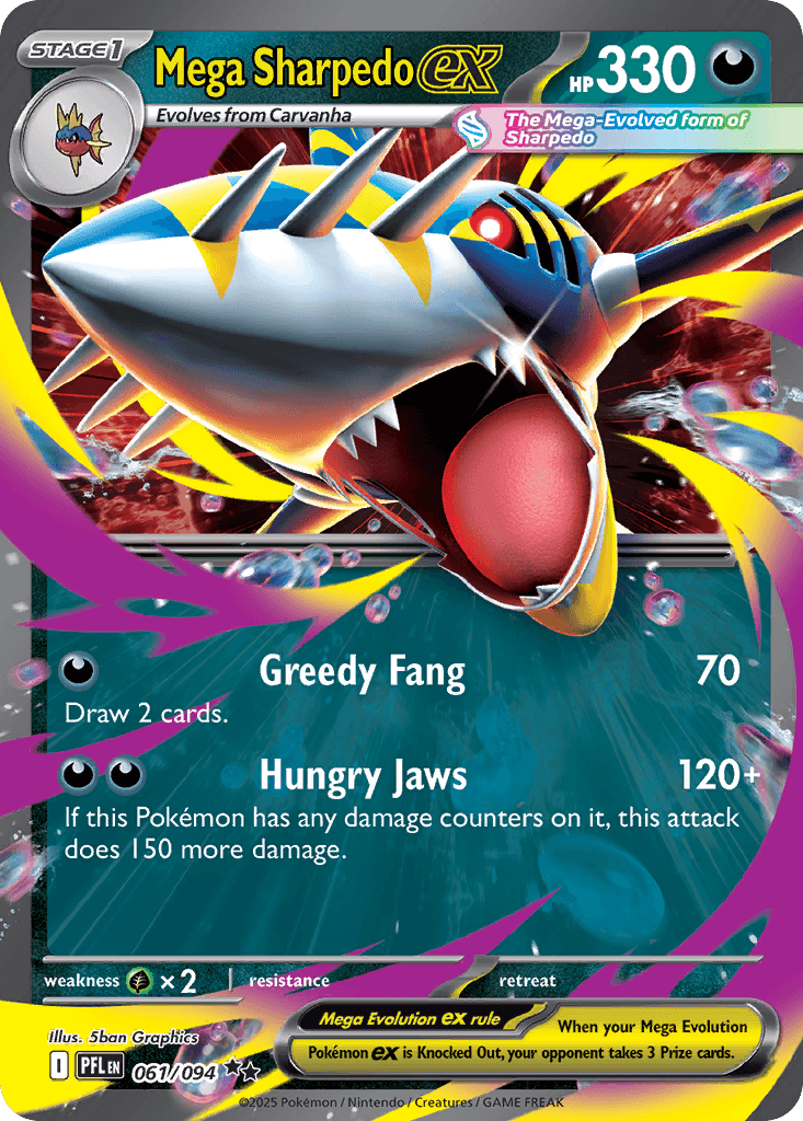 Mega-Tohaido-ex (Mega Sharpedo ex)