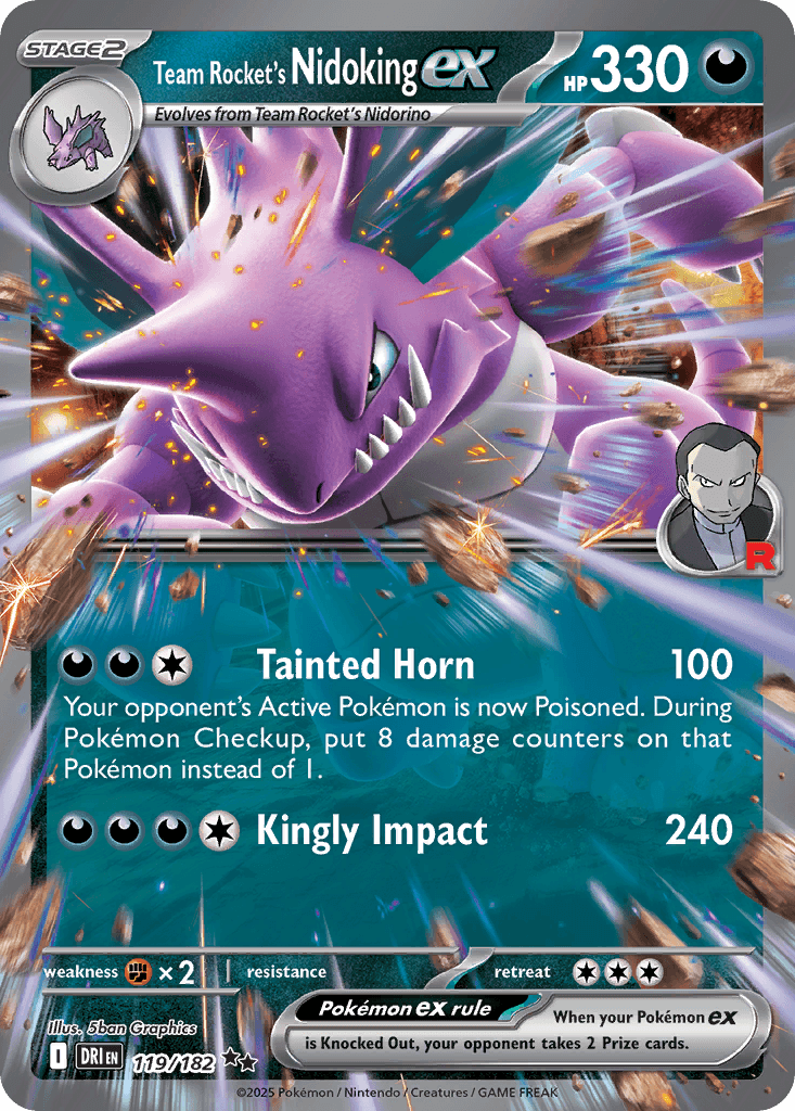 Team Rockets Nidoking-ex (Team Rocket's Nidoking ex)