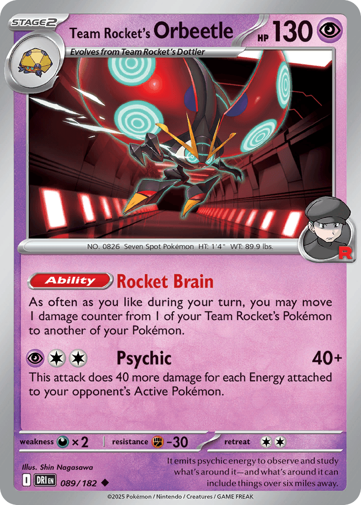 Team Rockets Maritellit (Team Rocket's Orbeetle)