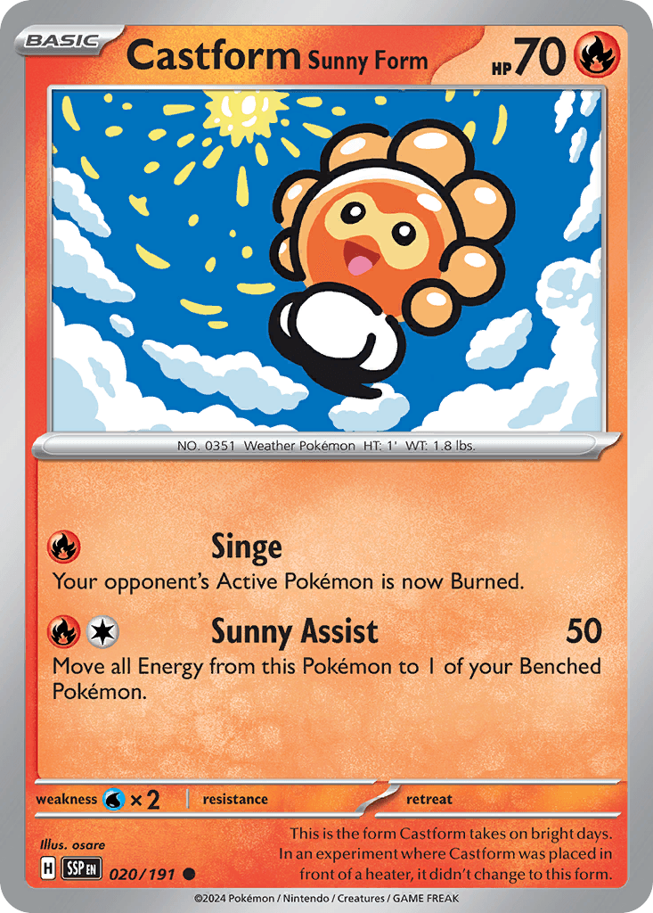 Formeo Sonnenform (Castform Sunny Form)