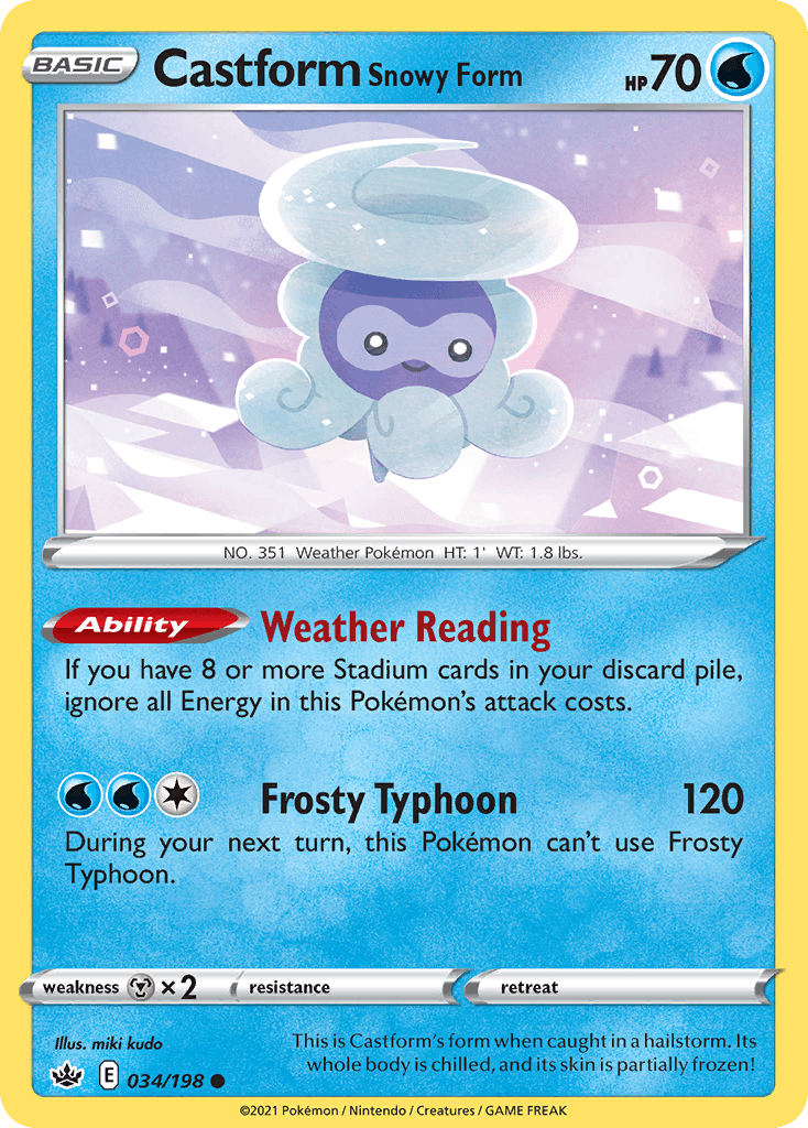 Formeo Schneeform (Castform Snowy Form)