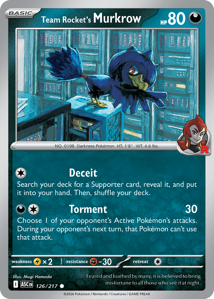 Team Rockets Kramurx (Team Rocket's Murkrow)