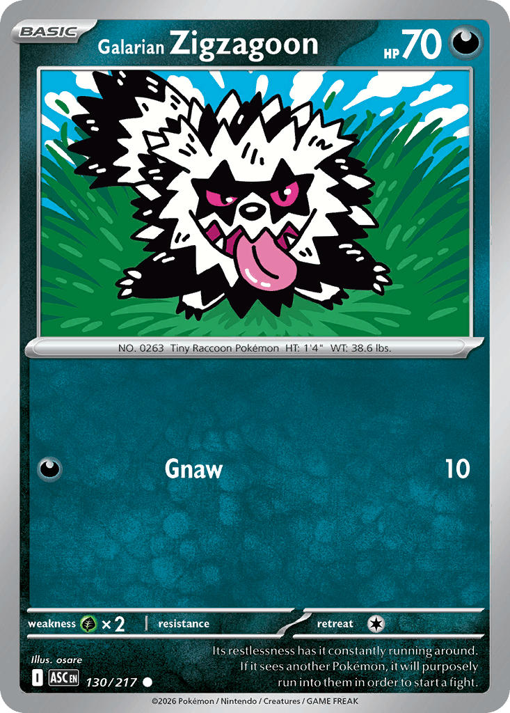 Galar-Zigzachs (Galarian Zigzagoon)