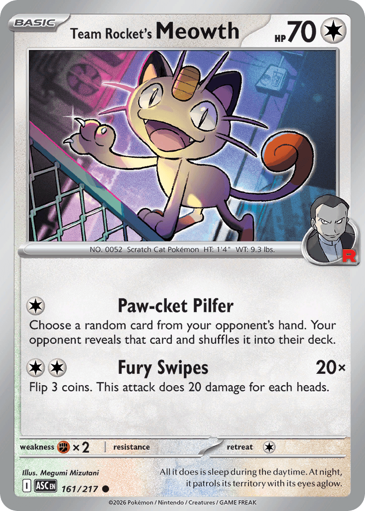 Team Rockets Mauzi (Team Rocket's Meowth)