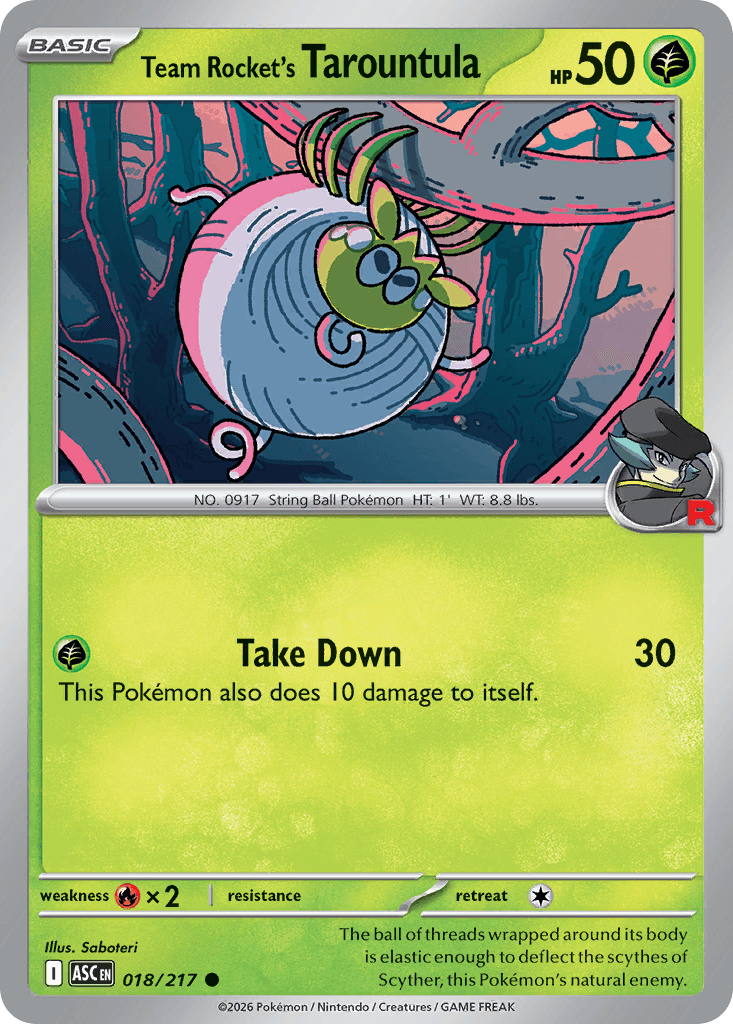 Team Rockets Tarundel (Team Rocket's Tarountula)