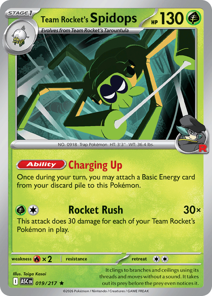 Team Rockets Spinsidias (Team Rocket's Spidops)