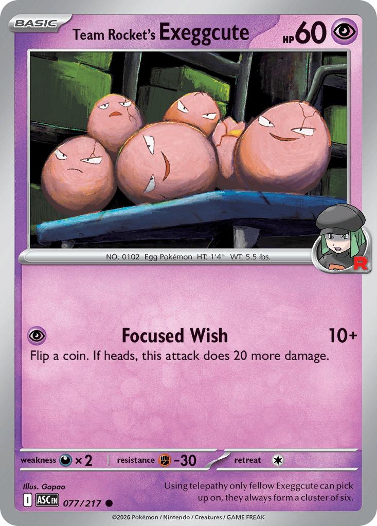 Team Rockets Owei (Team Rocket's Exeggcute)