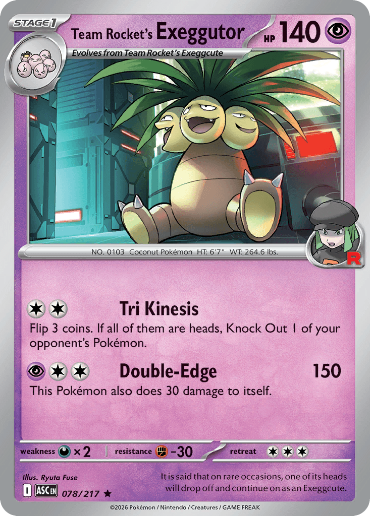 Team Rockets Kokowei (Team Rocket's Exeggutor)
