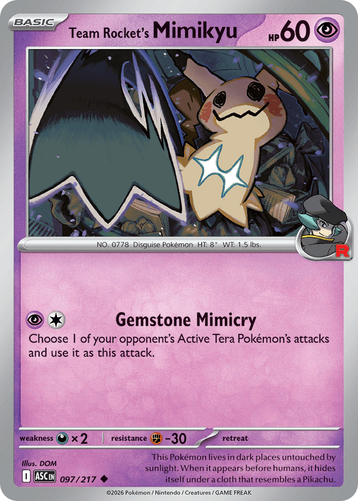 Team Rockets Mimigma (Team Rocket's Mimikyu)